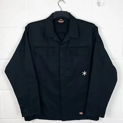 Buy Dickies Overshirt Jacket Shacket Men’s Size Large Black Full Zip Oversized Fit • 64.99£