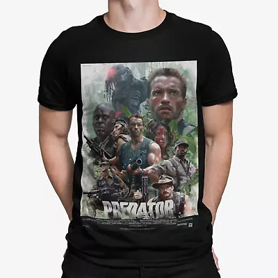 Buy Green Predator T-Shirt - Retro - Film - TV - Movie  -80s - Cool - Gift - Arnie • 10.79£