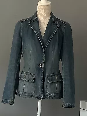 Buy Gap Blazer Style Denim Jacket Size Medium See Measurements  • 19.98£