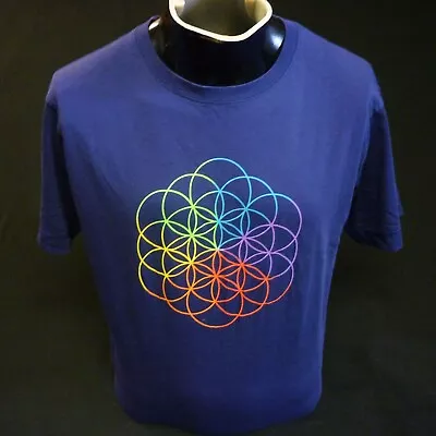 Buy Coldplay 2016 A Head Full Of Dreams Tour T Shirt Size L • 13.95£