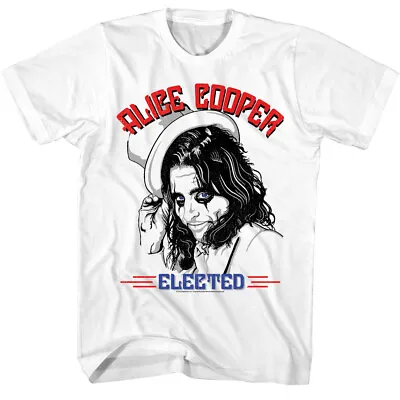 Buy Alice Cooper Tipping Top Hat Elected Men's T Shirt Shock Rock Concert Merch • 42.23£