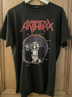 Buy Anthrax T-shirt, Official 1988, State Of Euphoria Tour, Thrash Metal, Large • 85£
