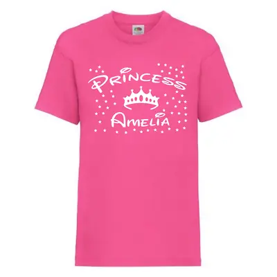 Buy Personalised Girls Princess T-Shirt - Girls Custom Name T-Shirt Birthday Gift • 11.99£