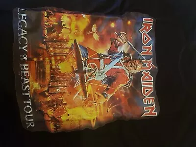 Buy Iron Maiden Legacy Of The Beast Black T Shirt Bnnt Size XxL • 9.99£