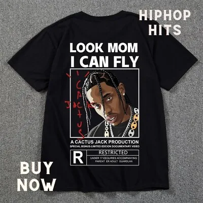 Buy Travis Scott Look Mom I Can Fly Personalized Graphic Shirt,Utopia  • 27.95£
