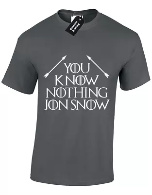 Buy You Know Nothing Jon 2 Mens T Shirt Game Of Snow Tyrion Thrones King North S-5xl • 7.99£