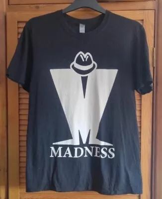 Buy Madness T Shirt Ska Rock Pop Band Merch Tee Suggs Size Medium Black • 14.30£
