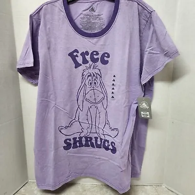 Buy DISNEY Store EEYORE Free Shrugs” Winnie The Pooh Women’s 2XL Purple T Shirt NEW • 21.67£