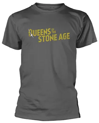 Buy Queens Of The Stone Age Gold Logo T-Shirt OFFICIAL • 12.99£