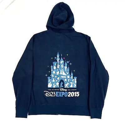 Buy Disney D23 Expo 2015 Mickey Beauty & The Beast Full Zip Hoodie Sweater Large • 47.24£