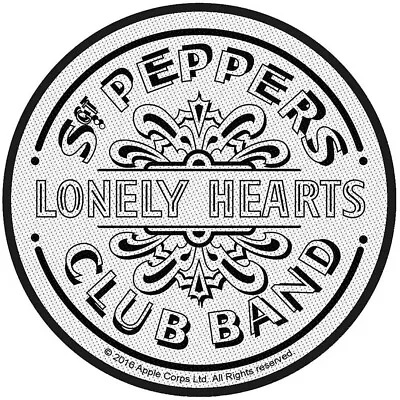 Buy THE BEATLES Standard Patch: Sgt Pepper Drum (White): Official Merch Fan Gift  • 3.95£