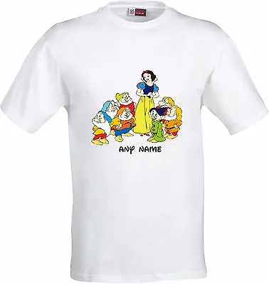 Buy Personalised Snow White & The Seven Dwarfs  Funny Full Color Sublimation T Shirt • 10.36£