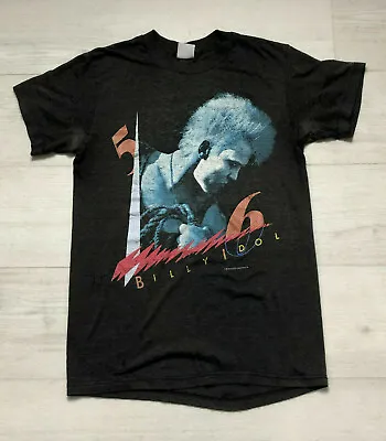 Buy Vintage 1986 Billy Idol 'Whiplash Smile Tour' T Shirt - Size Small P2P 17  • 125£