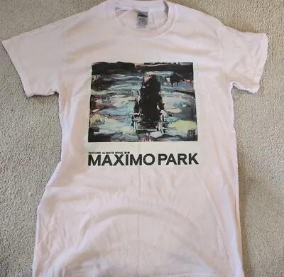 Buy Maximo Park T Shirt Rare Indie Rock Band Merch Tee Size Small Pink • 14.50£