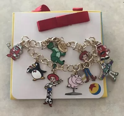 Buy Disney Parks Collection Jewelry Pixar Toy Story Character Charm Bracelet NEW  • 47.35£
