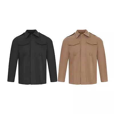 Buy Moleskin Jacket German Army Style Combat Military Durable Long Sleeve Work Shirt • 21.84£