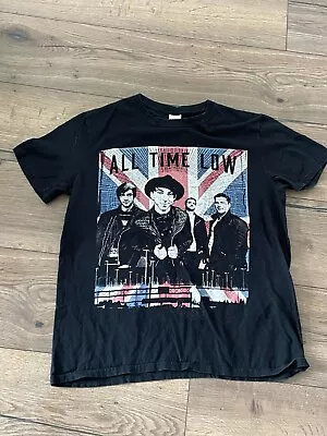 Buy All Time Low Black Tour Tshirt 2015 Men's Used Size M B47 • 8.99£