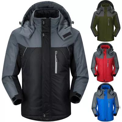 Buy Warm Mountain Jackets Windproof Coats Winter Mens Waterproof Fleece Lined Jacket • 23.93£