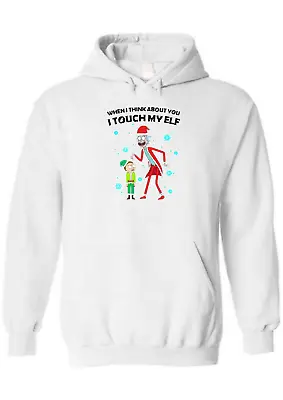 Buy Rick And Morty When I Think About You I Touch My Elf Unisex Hoodie Xmas Gift S M • 19.99£