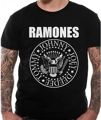 Buy Ramones Presidential Seal T Shirt Official Punk Album Art Mens Black Classic Tee • 18.95£
