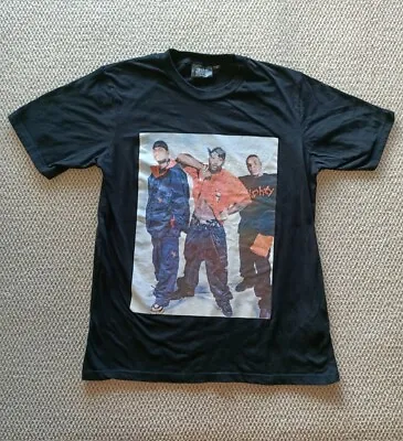 Buy NAUGHTY BY NATURE T-Shirt Size Large Black Graphic Print Hip Hop Tee • 7.83£