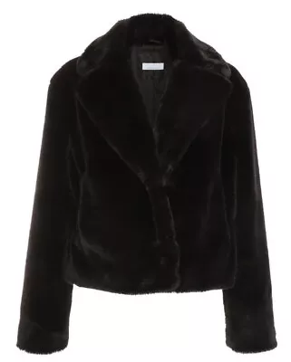 Buy QUIZ Black Short Faux Fur Collar Jacket 12 • 49.99£