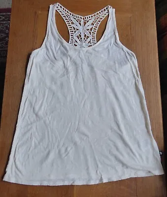Buy North Face Women's Tank Top, Crochet Back, XS, Cream Color, Hologram, Pre-owned • 9.65£