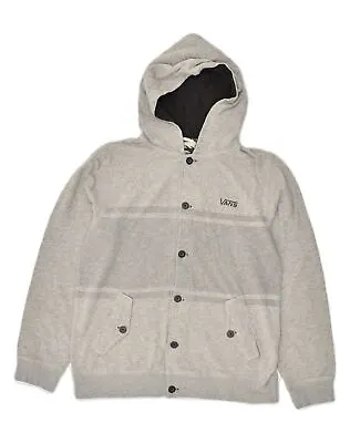 Buy VANS Mens Hooded Bomber Jacket UK 36 Small Grey Cotton YW03 • 24.43£