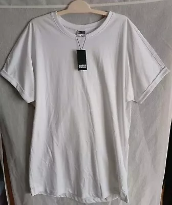 Buy Urban Classics T-Shirt Long Shaped Turnup Tee White Size Medium  • 11.99£