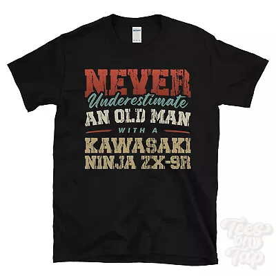 Buy Never Underestimate An Old Man With A Kawasaki Ninja Zx-9r Funny T-shirt • 14.99£