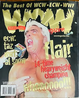 Buy Vintage Wwf Wwe Wcw Wrestling Magazine Wow V1n2 June 1999 Rick Flair Nice! • 24.12£
