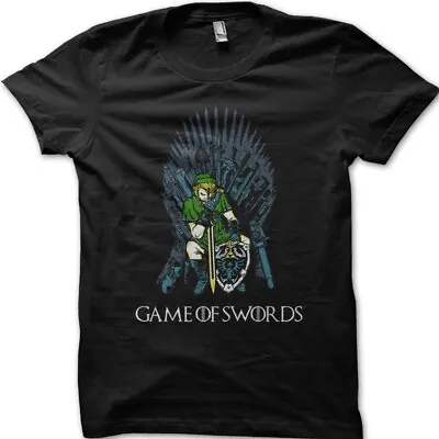 Buy GOT ZELDA Game Of Swords Printed T-shirt 9234 • 13.95£
