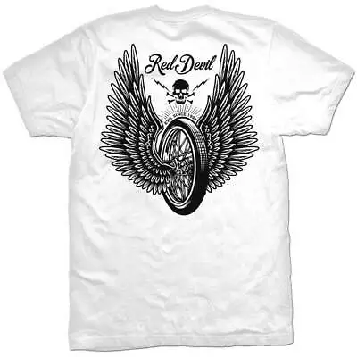 Buy BRAND NEW Red Devil Clothing THUNDER WHITE Tee Shirt SMALL-5XLARGE #MPT-718-WHI • 34.88£