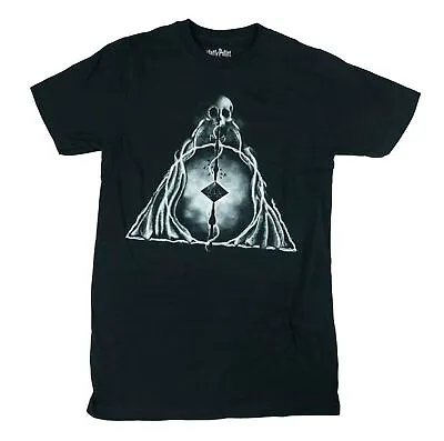 Buy Harry Potter Deathly Hallows Black Unisex Men's Shirt • 15.42£