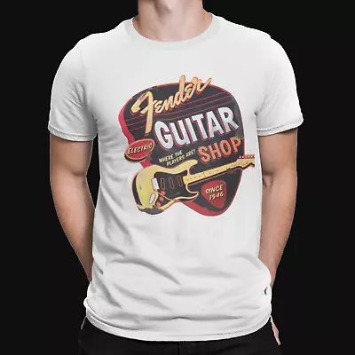 Buy Fender Guitar Clip T-Shirt - Music - Rock - Pop - Retro - Cool - 80's - 90's • 8.39£