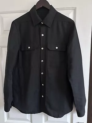 Buy Rick Owens Mens Long Sleeve Snap Buttons Oversize Shirt / Top IT48 / GB38 £1,150 • 510£