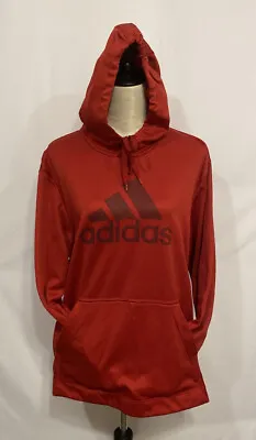 Buy Adidas Women’s 3 Stripe Red  Pullover  Hoodie Size Large • 13.45£