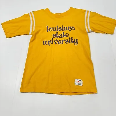 Buy VTG 70s Champion Louisiana State University Tigers Short Sleeve T-Shirt Size M • 30.30£