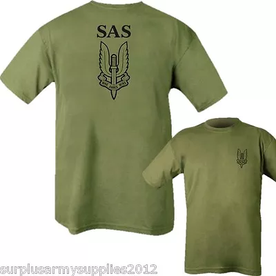 Buy British Army Sas T-shirt Mens S-2xl Special Air Service Who Dares Wins Cotton • 12.99£