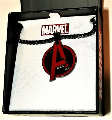 Buy Marvel Comics Avengers  A  Necklace Thick Pendant New Box • 20.78£