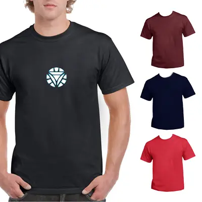 Buy T-Shirt Arc Reactor Superhero Inspired Geek Man Iron Tee Top Short Sleeve Shirt • 14.95£