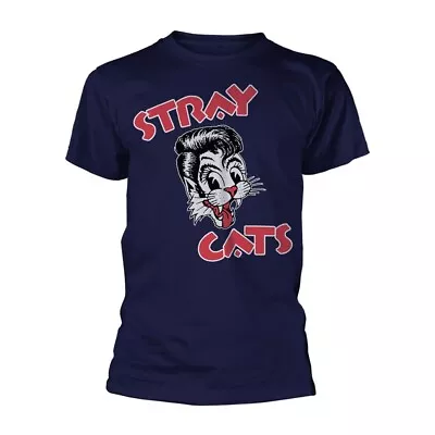 Buy Stray Cats - Cat Logo (Navy) (NEW MENS T-SHIRT) • 17.20£