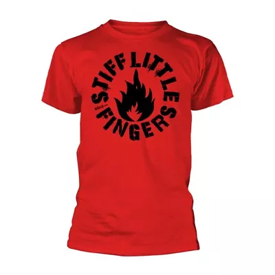 Buy STIFF LITTLE FINGERS - PUNK (RED) RED T-Shirt Small • 19.11£