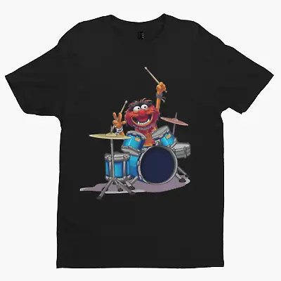 Buy The Muppets Drums T-Shirt Animal Band Mens Funny, Retro & Cool Drummer Cartoon • 10.79£