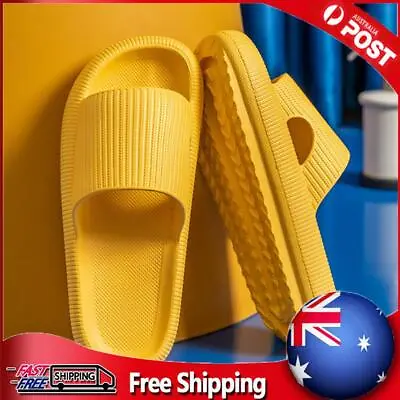 Buy Cool Slippers Anti-Slip Home Couples Slippers Elastic For Walking (Yellow 36-37) • 8.94£