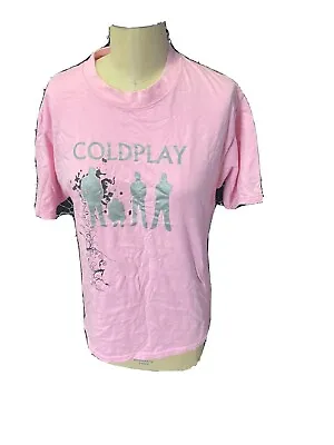 Buy Coldplay X & Y Tour Adult M Pink Pre Loved • 9.45£