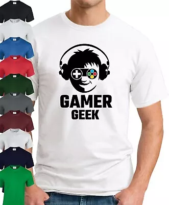 Buy GAMER GEEK T-SHIRT > Funny Slogan Novelty Geeky Gift Gaming Console PC Mens Top • 9.49£