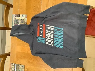 Buy My Chemical Romance Hoodie Raceway Logo New Official Mens Charcoal Grey Pullover • 20£