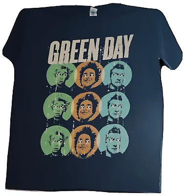 Buy Official Green Day On The Dot Mens Black T Shirt Green Day Tee • 11.99£