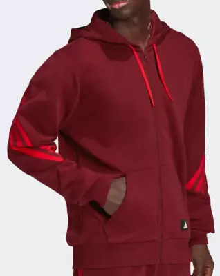 Buy Adidas Future Icons Mens 3 Stripe Full Zip Hoodie.  Medium  HC5247 • 44.99£